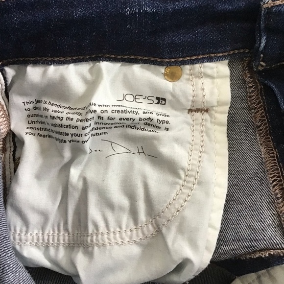 JOE’S jeans Flawless The Charlie high rise skinny ankle size 24 pleated high - Picture 6 of 13